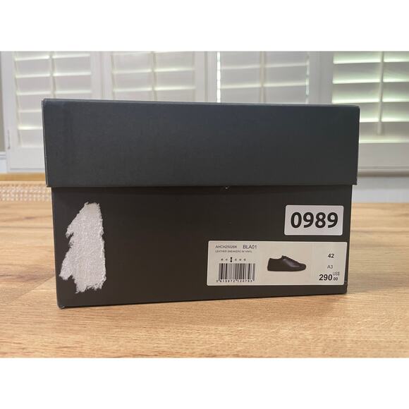 The Kooples Men's Calfskin Leather Sneakers w/ Vinyl Black Size 11 US 42 EU NIB - Picture 12 of 13